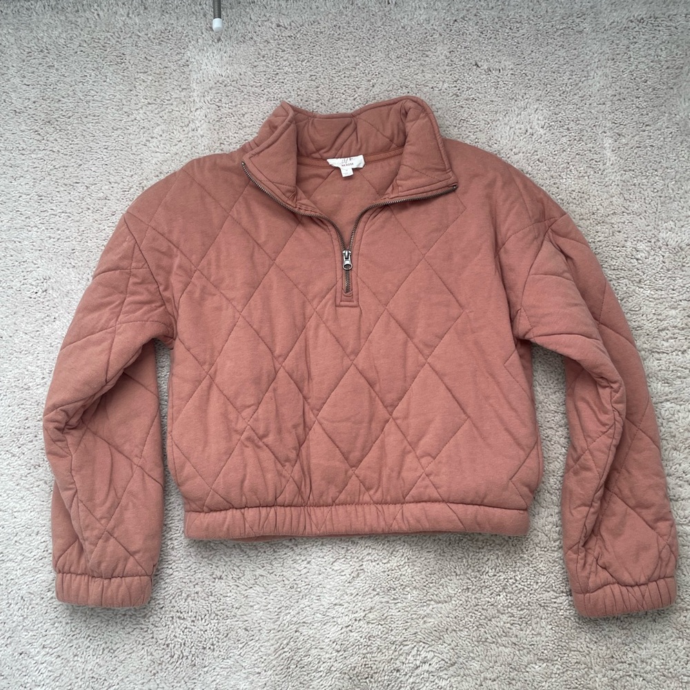 Cropped Quarter Zip - Medium